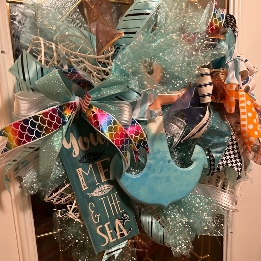 You me and the Sea wreath